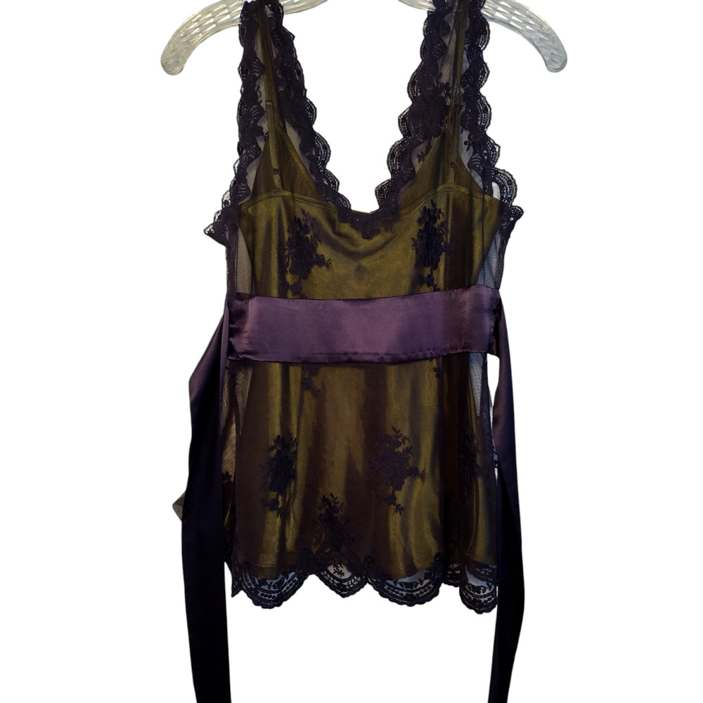 Nougat London Womens Sleeveless Lace Cami Top Olive Black Purple Size 1 - Picture 9 of 14